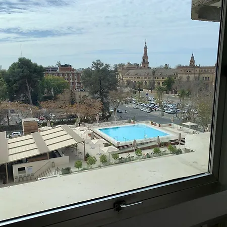 Vistas A Plaza De Espana Y Parking Gratuito